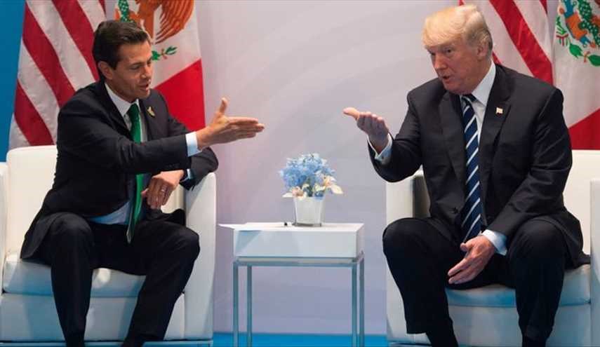 Trump, in meeting with Mexican president, again insists Mexico will pay for the wall