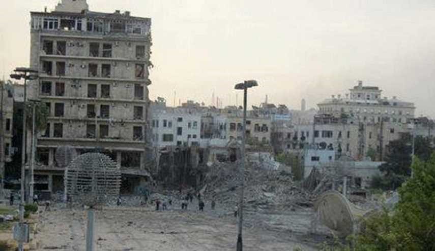 انفجار في ساحة سعد الله الجابري وسط حلب