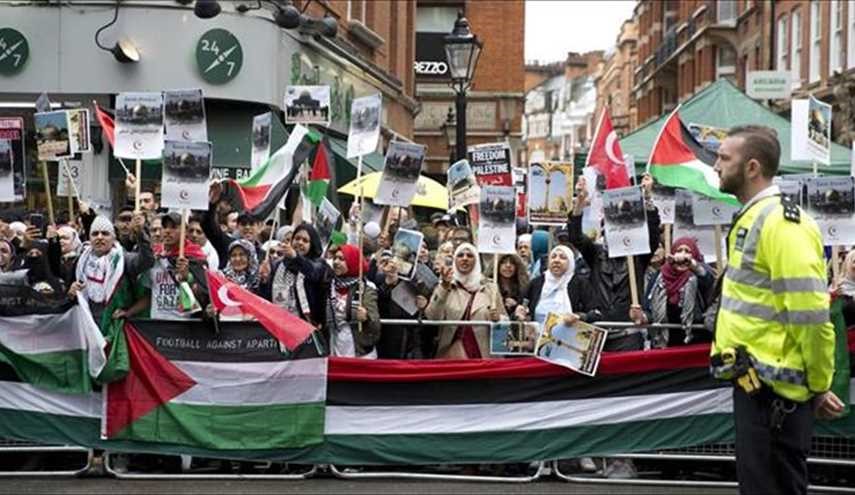 British protesters hold anti-Israel rallies in London