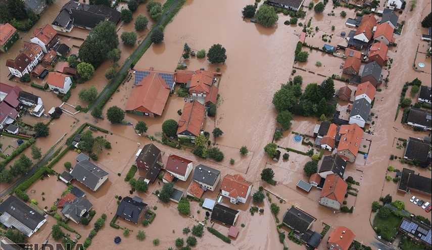 شوارع غمرت بعد هطول أمطار غزيرة في ألمانيا