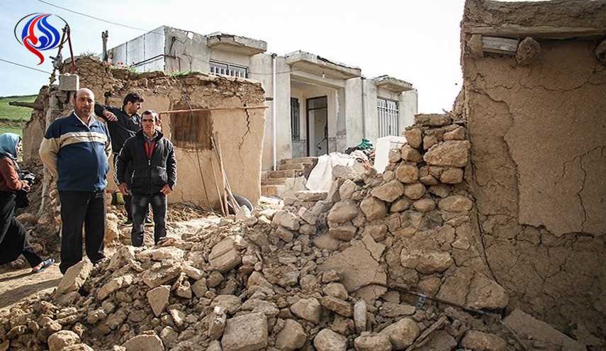 سقوط جرحى جراء زلزال ضرب بلدة ناغان غرب ايران