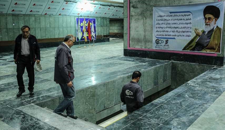 زيارة من المراحل النهائية من خط مترو طهران 6 / الصور