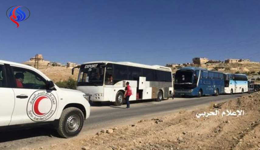 انتهاء عملية اخلاء مسلحي جبهة النصرة وعائلاتهم