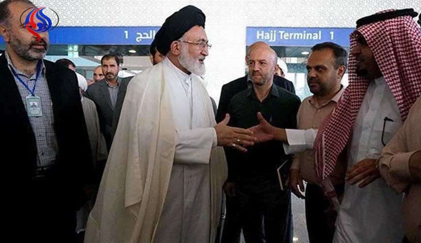 بالصور/رئيس منظمة الحج الايرانية والمشرف على الحجاج يصلان الى المدينة المنورة