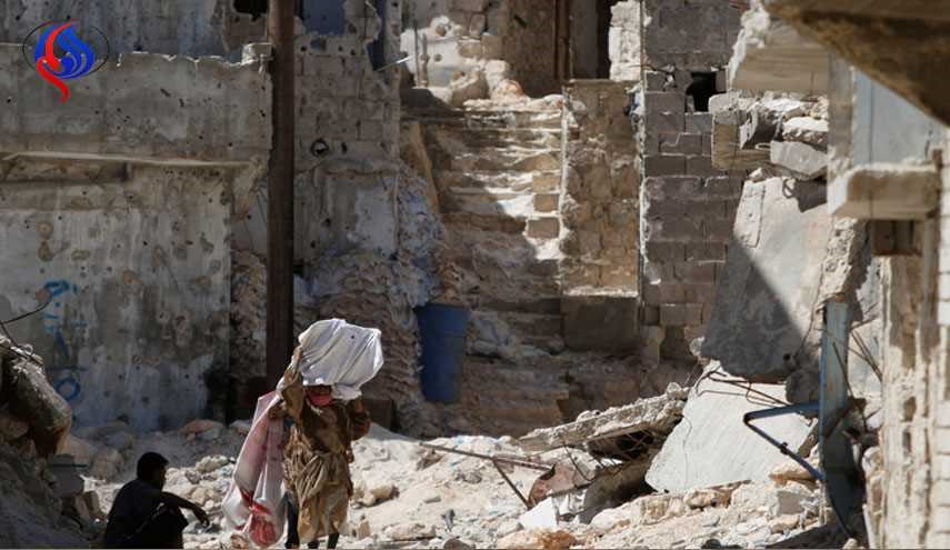 ضحايا مدنيون اثر اعتداء المسلحين بالقذائف على حلب