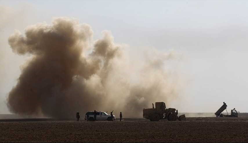قصف جوي وبري على مواقع داعش في تلعفر