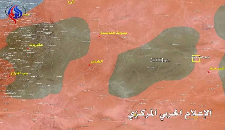 بالخريطة.. داعش محاصر في ريف حمص الشمالي الشرقي