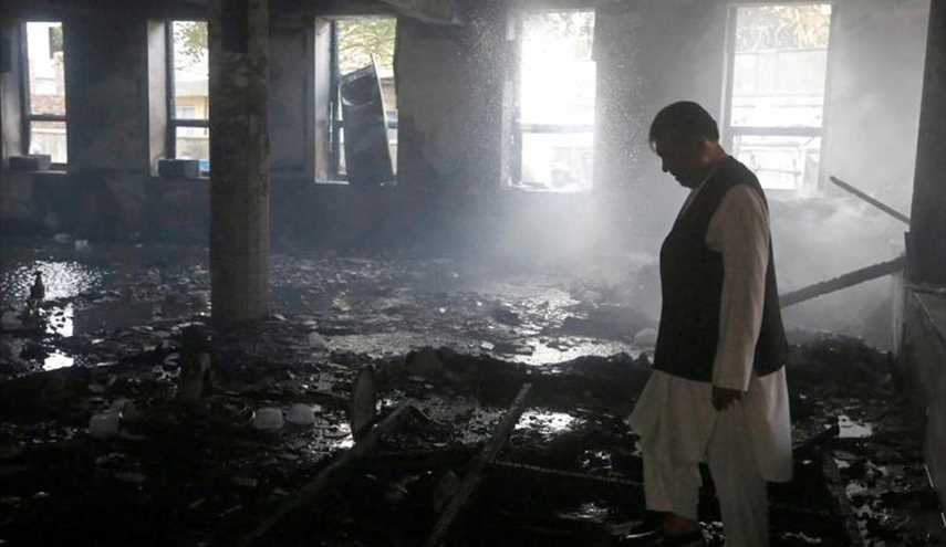 مشاهد من التفجير الإرهابي الذي استهدف مسجد للشيعة في كابول