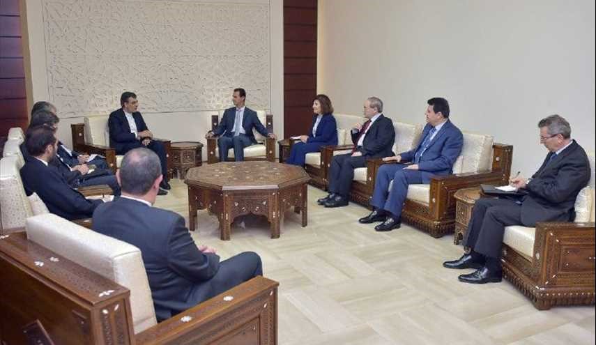 الرئيس السوري یستقبل مساعد وزير الخارجية الايراني في دمشق