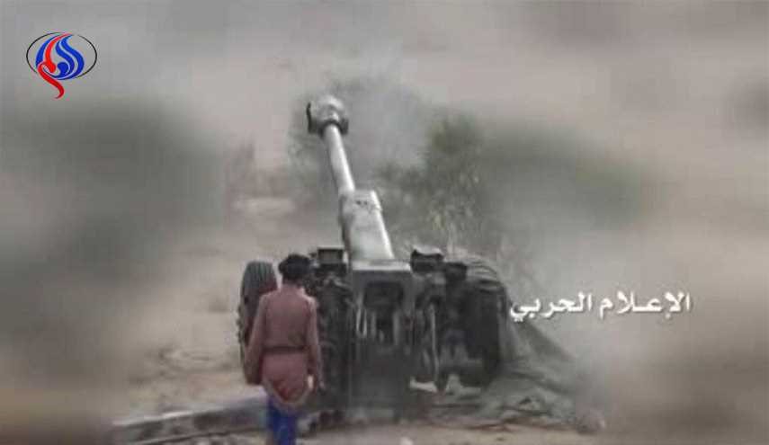 دك تجمعات للجيش السعودي وتدمير آلية ومصرع طاقمها في جيزان