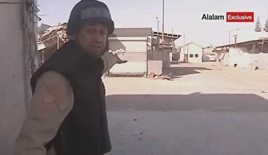 فريق قناة العالم يتعرض لهجوم قناصي داعش في دير الزور