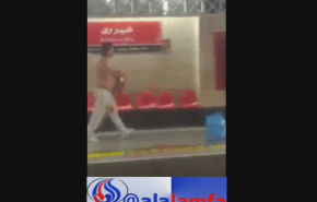 لحظه شلیک پلیس به مهاجم مترو شهرری + فیلم