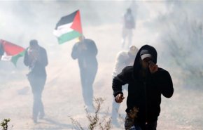 درگیری فلسطینی ها با نظامیان اشغالگر در غرب رام الله