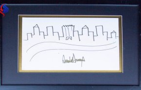 نقاشی عجیب ترامپ 30 هزار دلار فروخته شد!