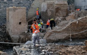 بازسازی پل تاریخی آق‌قلا/ تصاویر

