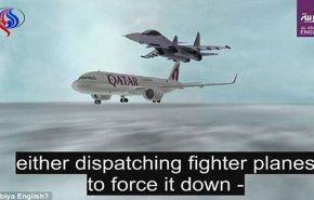العربیه نمایش داد ... سرنگونی هواپیماهای مسافربری قطر توسط جنگنده های سعودی