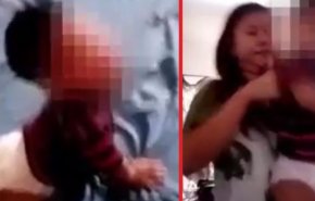 زن دیوانه برای انتقام از شوهر، کودک خردسالش را دار زد! + فیلم