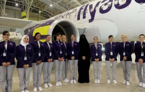 زنان مهماندار در هواپیمایی عربستان + تصاویر