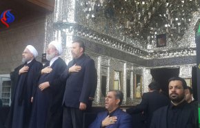 حضور رییس جمهوری در مراسم روز عاشورا حرم حضرت عبدالعظیم حسنی 