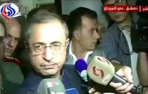 تأکید وزیر کشور سوریه بر ادامه مبارزه با تروریسم + فیلم