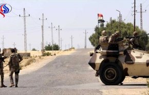 کشته شدن ۵ نیروی نظامی مصر و ۳۵ تروریست در شمال سیناء