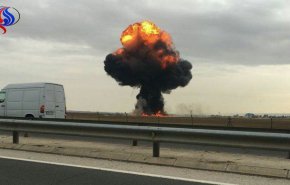سقوط جنگنده اف ۱۸ اسپانیا در نزدیکی مادرید + فیلم