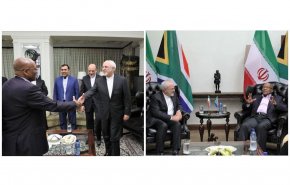 ظريف با رئيس جمهور آفريقای جنوبی دیدار کرد