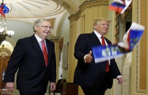 رشق ترامب بالأعلام الروسية ووصفه بالخائن في الكونغرس!