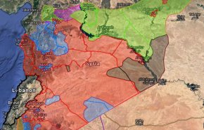 ما هي نسبة السيطرة للقوى المتقاتلة على كامل سوريا ؟