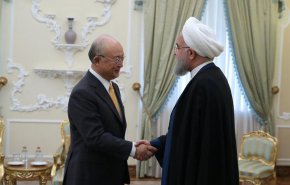 الرئيس روحاني يستقبل امانو
