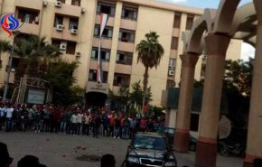 بالفيديو: لحظة صفع نائب مصري لمشرفة أمن جامعة الفيوم