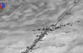شاهد/ الدفاع الروسية تنشر صورا لفرار داعش من البوكمال 