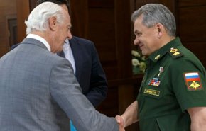 دیدار دی‌میستورا با وزیر دفاع روسیه در مسکو

