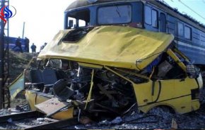  9 قتلى في حادث اصطدام قطار بحافلة في كازاخستان