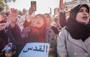 تظاهرات مردم مغرب برضد تصمیم ترامپ