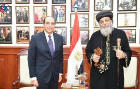 سفير لبنان بالقاهرة يلتقي البابا تواضروس قبيل مغادرته مصر