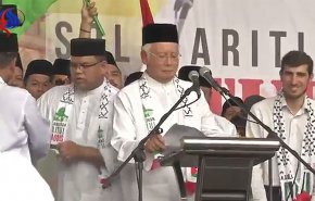 بالفيديو.. رئيس الوزراء الماليزي يتحدى ترامب في مظاهرات دعما للقدس