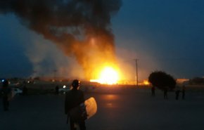 فيديو.. إنفجار خزان غاز في مدينة دزفول جنوب غربي إيران
