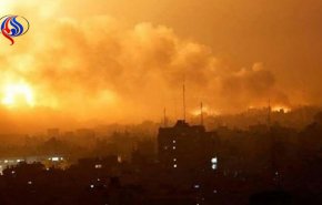 بمب افکن های رژیم صهیونیستی غزه را بمباران کردند
