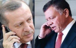 تماس تلفنی اردوغان و پادشاه اردن درباره آخرین تحولات قدس 