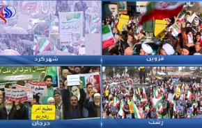 شاهد.. مسيرات في مختلف مدن ايران ضد مثيري الشغب