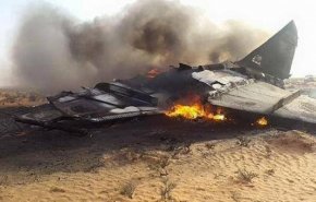 إسقاط طائرة حربية للعدوان السعودي في صعدة باليمن