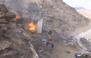 شاهد لحظة اقتحام القوات اليمنية موقع “ضبعة” السعودي