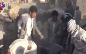 بالفيديو...مجزرة جديدة يرتكبها العدوان السعودي في محافظة عمران اليمنية