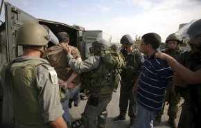 نظاميان صهيونيست دو جوان فلسطينی را در بيت لحم و يعبد بازداشت كردند