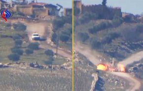بالفيديو؛الأكراد يدمرون آلية للجيش التركي بصاروخ سوفيتي