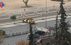 بالصورة.. إصابات بقذائف المسلحين في محيط جسر الرئيس بدمشق