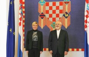دیدار ظریف با رئیس جمهور کرواسی