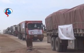 فيديو: دخول اول قافلة مساعدات دولية الى عفرين