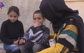 وضعیت وخیم دو کودک که از غوطه شرقی گریخته اند+فیلم